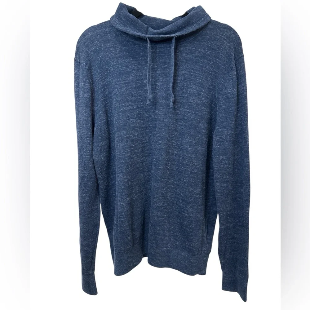 Banana Republic Organic Cotton Heathered Blue Turtleneck Sweater-Men’s Size L